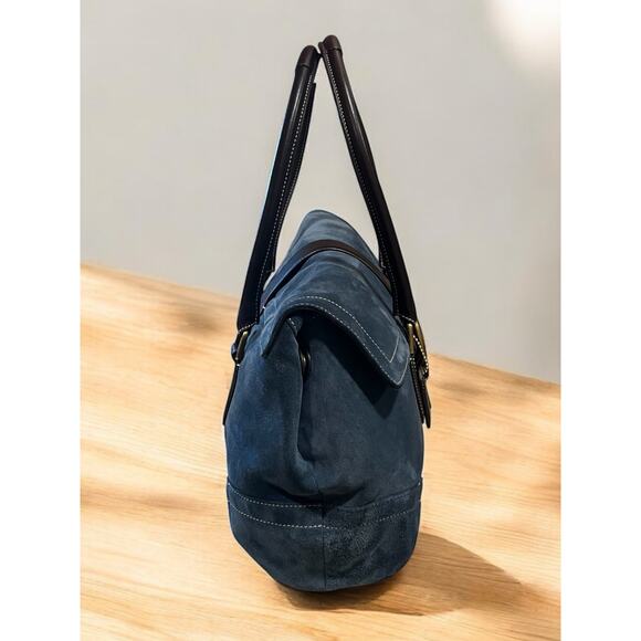 Vintage Coach 9507 Soho Suede Flap Satchel & Wristlet - Picture 4 of 14